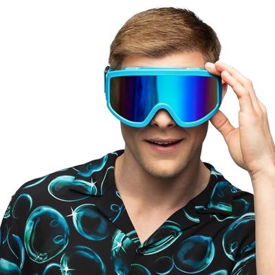 Boland - Skibrillen voor verkleedpartijen en feesten, stijlvolle skibrillen voor festivals, carnaval of apres ski themafeesten