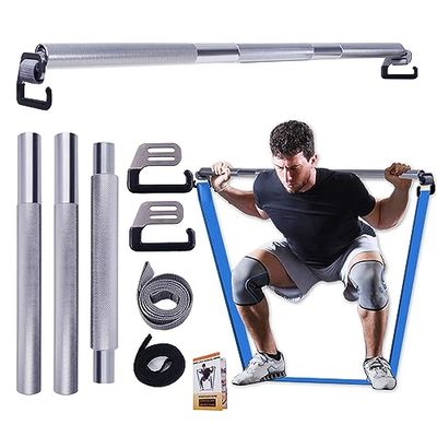 J Bryant Fitness Weerstand Band Oefening Bar Full Body Workout Thuis Gym Apparatuur Grote Haak 37 inch Metalen Bar