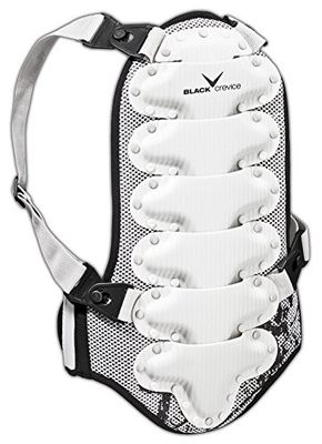 Black Crevice Rugbeschermer voor kinderen, jongeren en volwassenen, BCR035344, wit, mt. 140