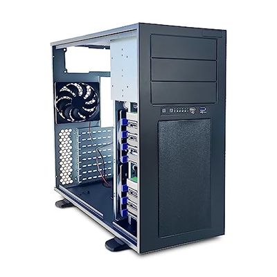 FANTEC 2561 AT-835-3525 PC Case, for 12"x13" mainboards, 8X 3.5 HDDs + 3X 5.25 modules, INCL. 3X 12cm Fan.