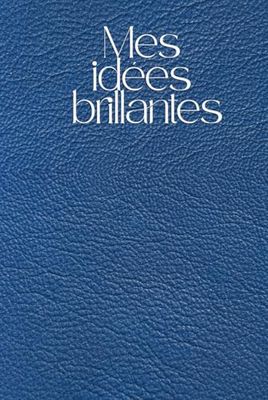 Mes Idées Brillantes HARDBACK Notebook: Leather look notebook for discovering 'My brilliant ideas'