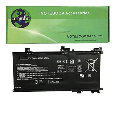 Amsahr TE03XL-05 - Batería de reemplazo para HP TE03XL, HP TPN-Q173, HP Pavilion 15 UHD (Incluye Mini ratón óptico) Color Gris