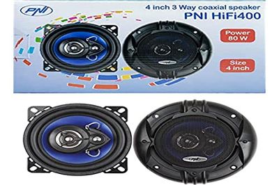 PNI HIFI400 80W 4 Ohm 4 Inch 3 Way Injection Core Set of 2