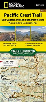 Pacific Crest Trail: San Gabriel: Vasquez Rocks to San Gorgonio Pass: 1011 (National Geographic Topographic Map Guide)