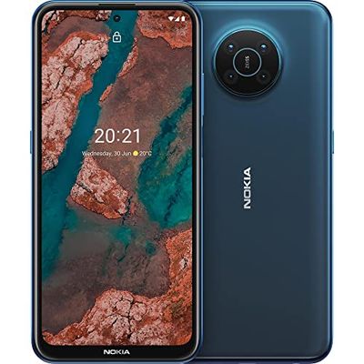 Nokia X20 Smartphone, 6,67 inch, Android UK, SIM-vrije smartphone met 5G-connectiviteit, 6 GB RAM en 128 GB geheugen (Dual SIM) - Nordic Blue