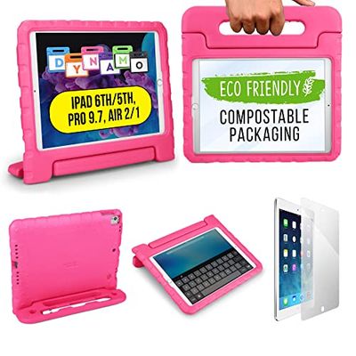Cooper Dynamo para Funda iPad 6th Generation, 6a/5a Generación, iPad Pro 9,7, iPad Air 2/1 - Funda iPad Pro 9 7 Pulgadas, Soporte, y Protector de Pantalla