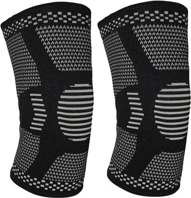 VIP Knee Pads Knee Support for Women/Men, 2 Pack Knee Brace Compression Sleeve Support Arthritis, Joint Pain Ligament Injury Meniscus Tear ACL Volleyball Sports, Black, XL