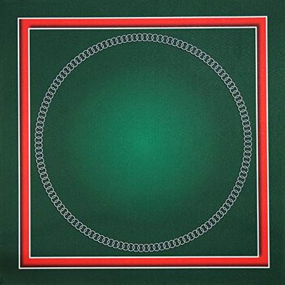 ID Mat Kaartspel tapijt 17-1281, polyamidevezels op latex-gelzool, groen, 66 x 66 x 0,3 cm