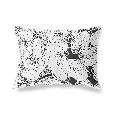BonaMaison Fundas para Cojínes, Patrón Aleatorio Funda de Almohada para Sofá Coche Silla Oficina Cama Decorativa Moderna Decoración del Hogar, 45x60 Cm - Diseñado y Fabricado en Turquía