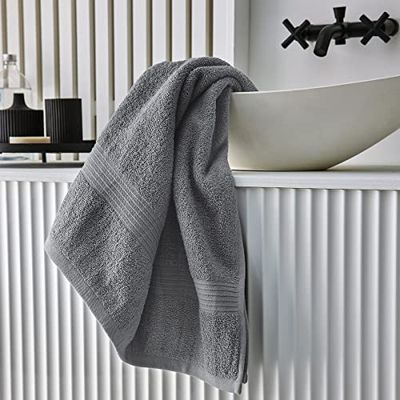 Today Essential Steel - Toalla de baño (algodón, 70 x 130 cm)