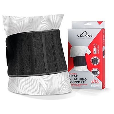 Vulkan Soutien lombaire classique renforcé, taille unique, taille unique, ceinture lombaire universelle pour douleurs musculaires et posture, ceinture lombaire pour la stabilité lombaire, orthèse