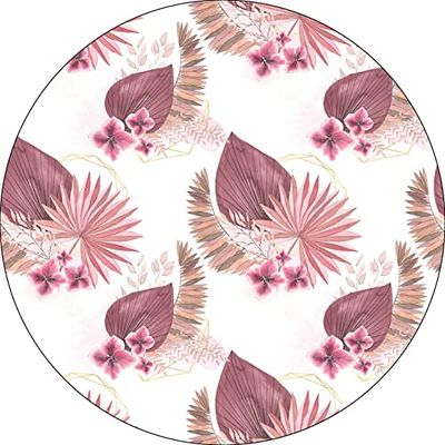 Bonateks, Round Digital Printed Mouse Pad, Non-Slip Base, for Office and Home, Diameter:22cm