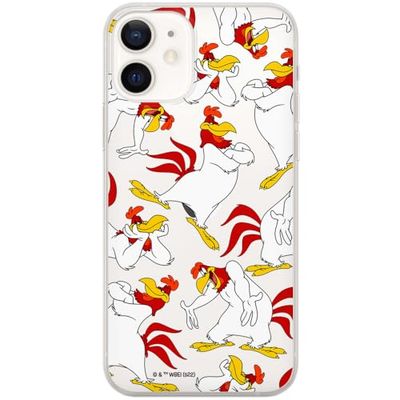 ERT GROUP mobiltelefonfodral för Iphone 12 Mini originalt och officiellt licensierat Looney Tunes mönster Foghorn Leghorn 001 optimalt anpassad till formen på mobiltelefonen, gedeeltelijk transparant