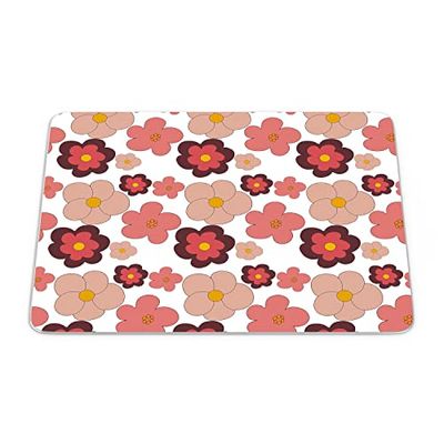 Bonamaison, Rectangular Digital Printed Mouse Mat Non-Slip Bottom for Office and Home Size: 22 x 18 cm