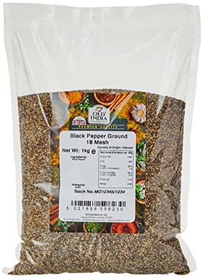 Old India Black Pepper Ground 18 Mesh 1kg