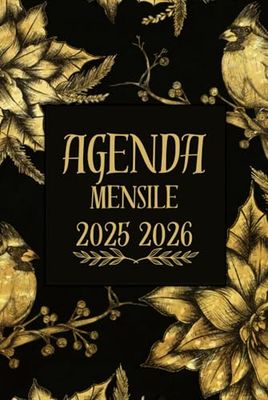 Agenda Mensile 2025-2026: Pianificatore Degli Appuntamenti Per 24 Mesi Da Gennaio 2025 A Dicembre 2026 | Calendario Organizzato Per Due Anni - Un Mese Su Due Pagine | Formato A5 Edizione Italiana.