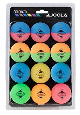 JOOLA Colorato, bolas de ping pong unissexo para adultos, multicoloridas, tamanho único