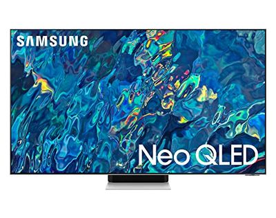 Samsung TV Neo QLED QE75QN95BATXZT, Smart TV 75" Serie QN95B, Neo QLED 4K UHD, Alexa e Google Assistant integrati, Bright Silver, 2022, DVB-T2