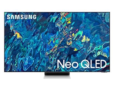 Samsung TV Neo QLED QE75QN95BATXZT, Smart TV 75" Serie QN95B, Neo QLED 4K UHD, Alexa e Google Assistant integrati, Bright Silver, 2022, DVB-T2