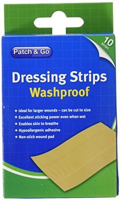 Patch & Go 4514 Washproof Dressing Strips 6 x 10cm