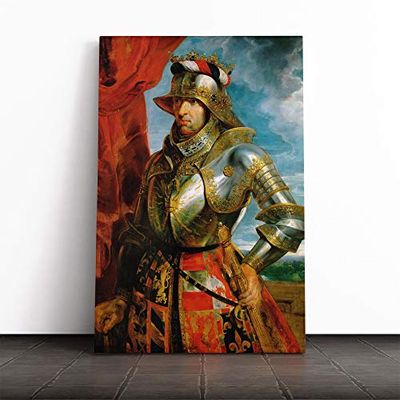 Big Box Art Canvas Print Wall Art Peter Paul Rubens Emperor Maximilian | Mounted & Stretched Box Frame Picture | Home Decor for Kitchen, Living Room, Bedroom, Hallway, Multi-Colour, 20x14 Inch