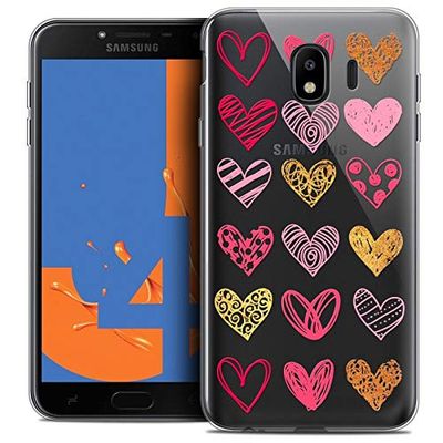 Beschermhoes voor Samsung Galaxy J4 2018, ultradun, Sweetie Doodling Hearts