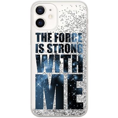 ERT GROUP Coque de téléphone Portable pour Apple Iphone 12 Mini Original et sous Licence Officielle Star Wars Motif Star Wars 015, avec Effet de débordement de Paillettes