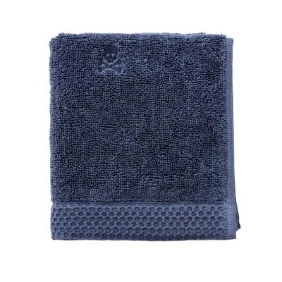Scalpers Guest Towel NIDUS 30x50 cm 100% Cotton 550GSM Navy Blue Embroidered with Logo Home