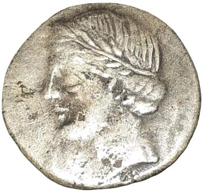 Moneta riproduzione denario romano in argento