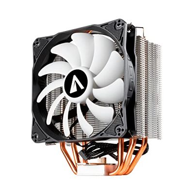 ABYSM Snow IV - Système de réfrigération du processeur en Aluminium avec 4 thermous, Ventilateur PWM Silencieux de 120 mm, 4 Broches, compatibles avec Les processeurs AM4, AMD et Intel