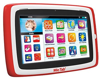 Lisciani-Mio Tab 7'' Smart Kid 2022, Enfants 3-8 Ans, mémoire 16 Go, autonomie, capacité sensorielle, Coordination œil-Main, Multicolore, 97012