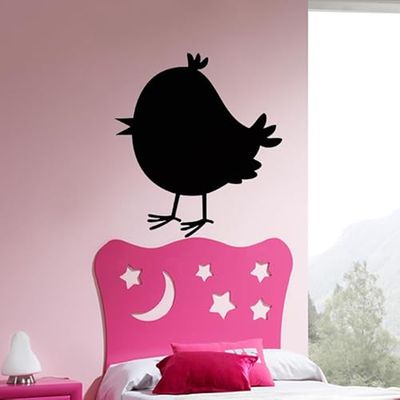 Ambiance - Adhesivo decorativo para pared (30 x 30 cm), color negro