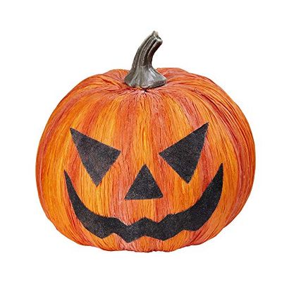 Widmann 07096 Halloween Pumpkin, Multi-Coloured, 23 cm