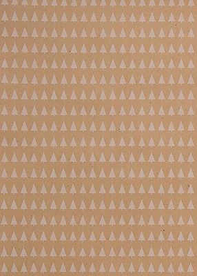 Glick Luxury Christmas Folded Wrap (3 Sheets) Trees Kraft Christmas Wrapping Paper, Each Sheet 50 x 70 cms When Opened, Multi-Coloured