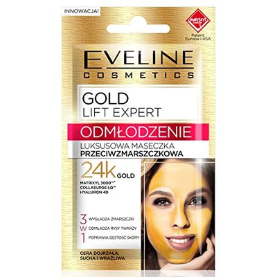 Eveline Cosmetics Gold Lift Expert luxueux masque anti-rides, 7 ml