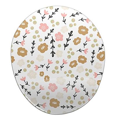 Bonamaison, Tappetino per mouse ergonomico con poggiapolsi, con stampa digitale, antiscivolo, per ufficio e casa, dimensioni: 20 x 23 cm