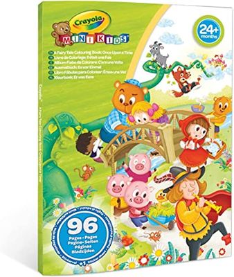 CRAYOLA Mini Kids - There were Once a Colouring Book, 96 Pages and 1 Sticker Sheet, Creative and Educational Activity for Children from 24 Months, 25-1081