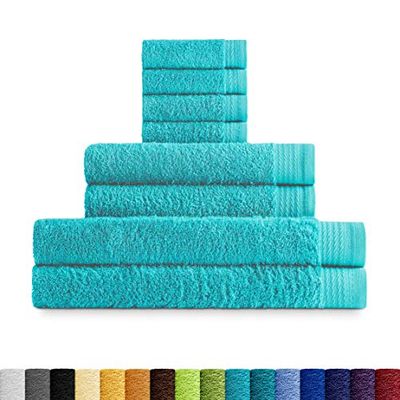 Eiffel Textile Quality Curl 600 g, Cotton, Aqua Blue, Tocador Lavabo y Ducha