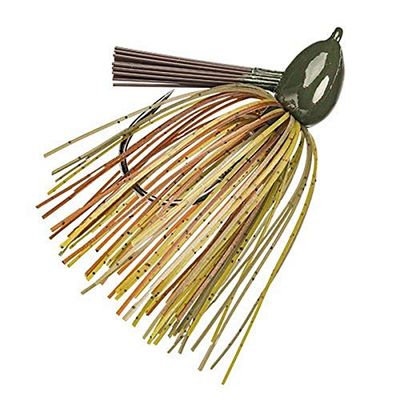 Strike King Lures Hack Attack Fluoro 5/0 Krok 1/2 Oz Grön Pumpa Craw Flipping Jigg (Per 1)