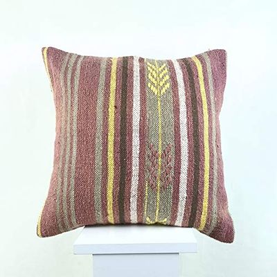 Kelim Cuscino 40x40 cm fatto a mano turco prodotto federe kilim dekorativo orientale etnici cuscino 2516