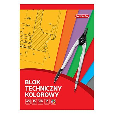 Tech-Block A3, 10 ark, färgglada