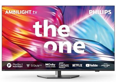 Philips Ambilight 65PUS8919 4K LED Smart TV - Display 65’’ con piattaforma Titan OS Pixel Precise Ultra HD e Dolby Atmos Sound, funziona con Alexa e Google Voice Assistant - Grigio Antracite