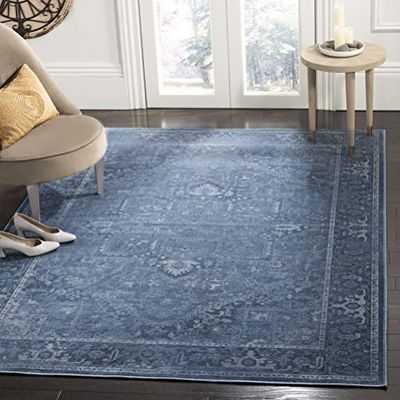 SAFAVIEH Tapis Traditionnel Pour Salon, Salle à manger, Chambre à coucher - Vintage Collection, Tapis à poil court, Gris et Gris clair, 201 X 279 cm