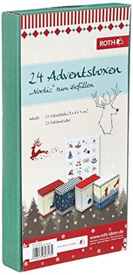 24 boîtes de l'Avent « Nordic » à remplir