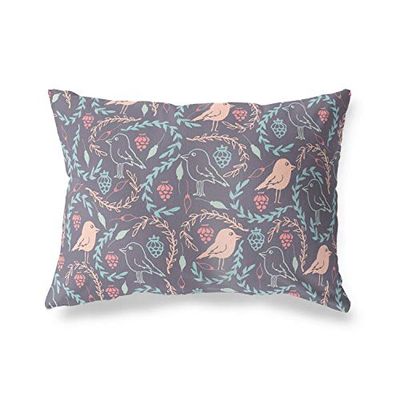BonaMaison Fundas para Cojínes, Patrón Aleatorio Funda de Almohada para Sofá Coche Silla Oficina Cama Decorativa Moderna Decoración del Hogar, 35x50 Cm - Diseñado y Fabricado en Turquía