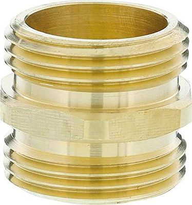 Bocal rosqueado de latão GARDENA: conector de latão para conexão de dupla face, p. Por exemplo, bombas, rosca de tubo 33,3 mm (G 1") (7261-20)