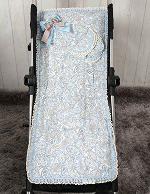 Babyline Caramelo - tapete leve para carrinho de passeio, cor azul