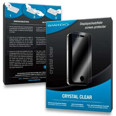 3 x SWIDO kristallklart skärmskydd för Minox DC 6211/DC6211 – premium kvalitet (kristallklar, hårdbelagd, bubbelfri applikation)
