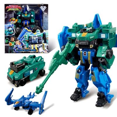 QUANTUM HEROES DINOSTER 2 in 1 Stego Blast Wing Transformer 6.7 Inch Robot Toys for Kids, Wagon and Robot Transformer Toys for Boys and Girls 5 6 7 8 9 10 Years Old