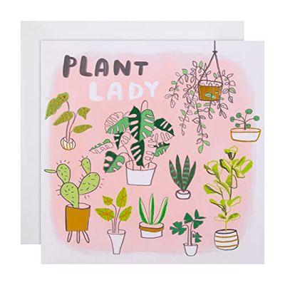 Hallmark Blijf in contact kaart - Studio Ink 'Plant Lady' Design